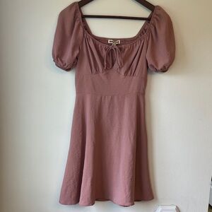 Inspired Hearts Mauve Pink Mini Dress